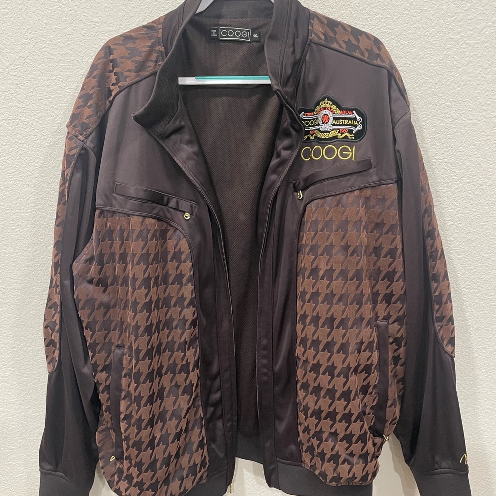 COOGI Australia Jacket – 4XL – Brown Houndstooth – Rare